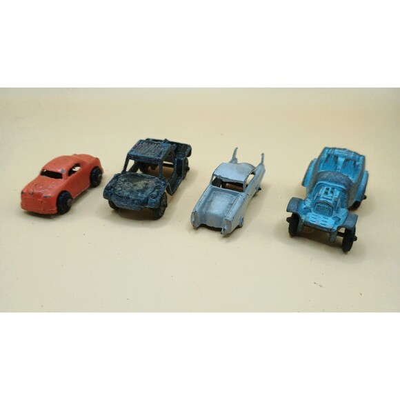 Tootsie Toys Vintage -Jeep , Cadillac and more  - Set Of 4 Cars - Picture 1 of 7